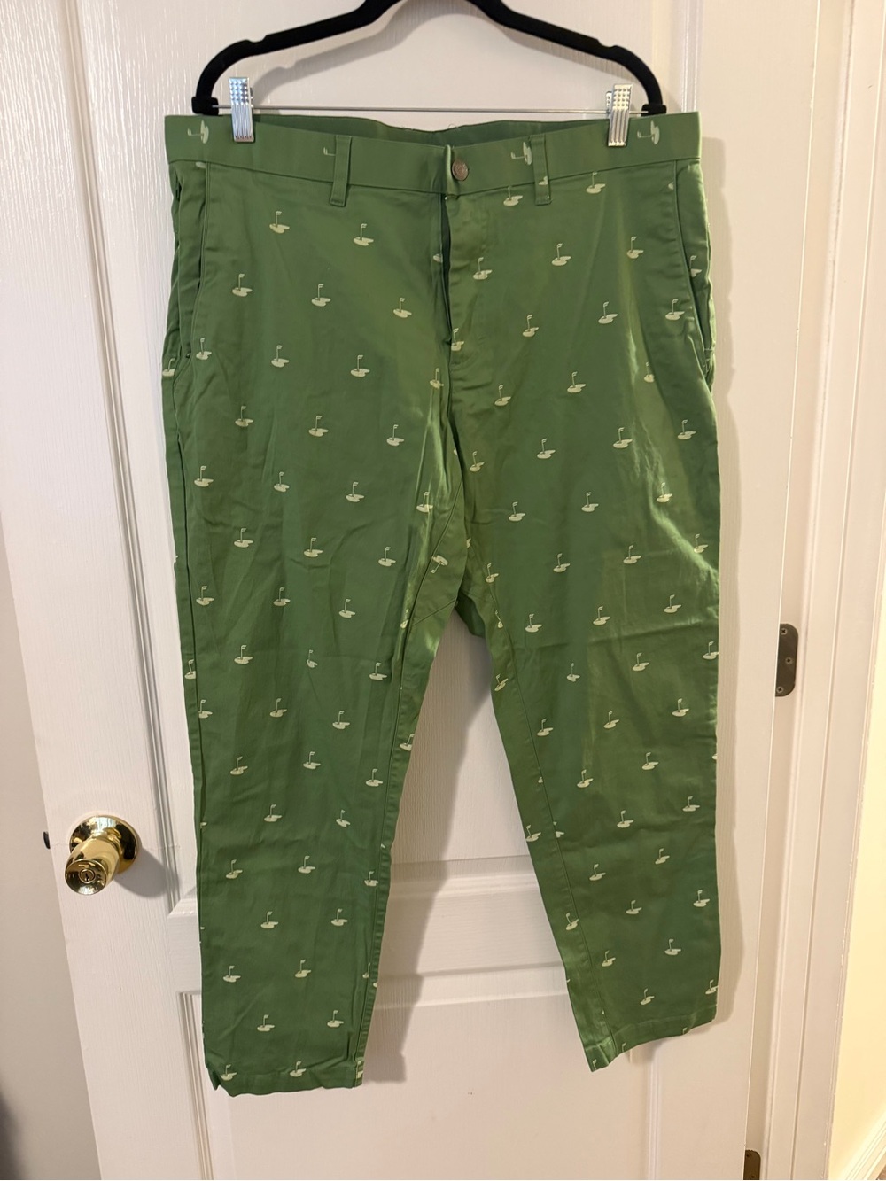 Fabletics Olive Green Embroidered golf Chino Pants